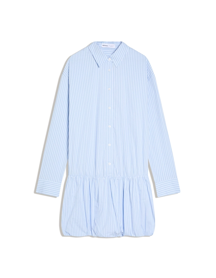 Платье-рубашка мини-баллон