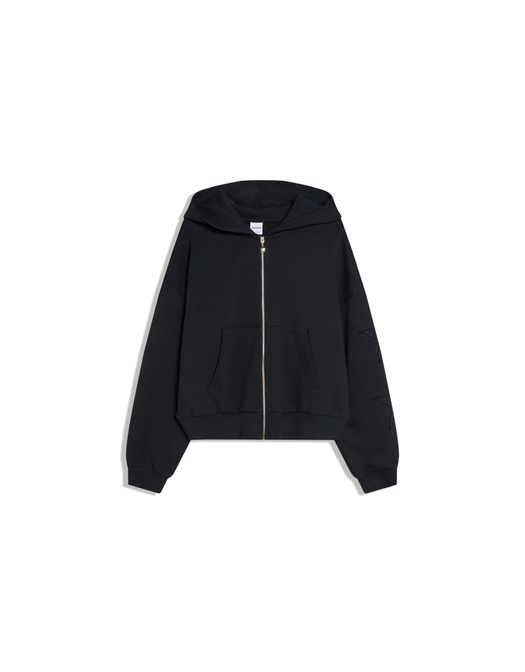 Худи на молнии с капюшоном и вышивкой