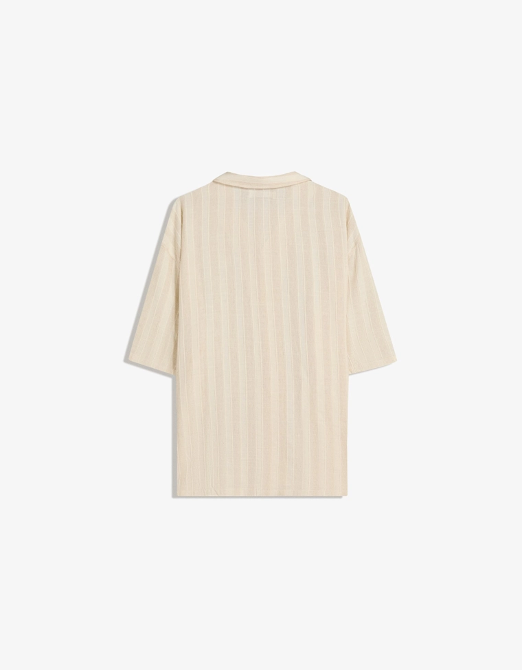 Рубашка коротким рукавом в стиле рустик