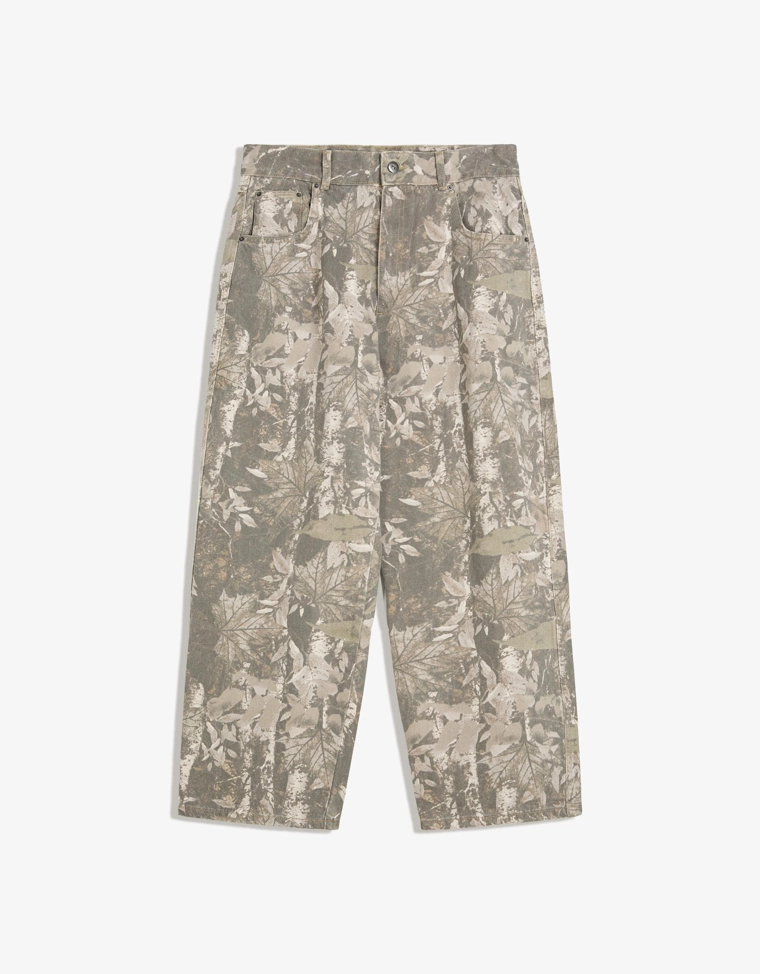 Очень свободные брюки с принтом