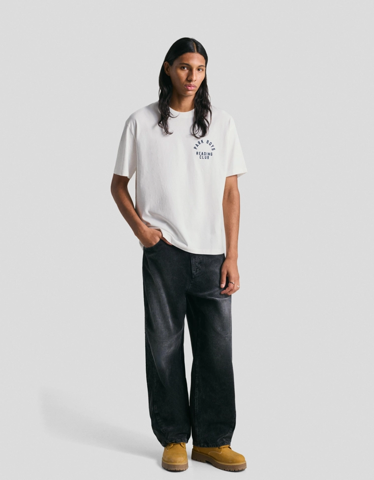 Футболка с коротким рукавом и принтом