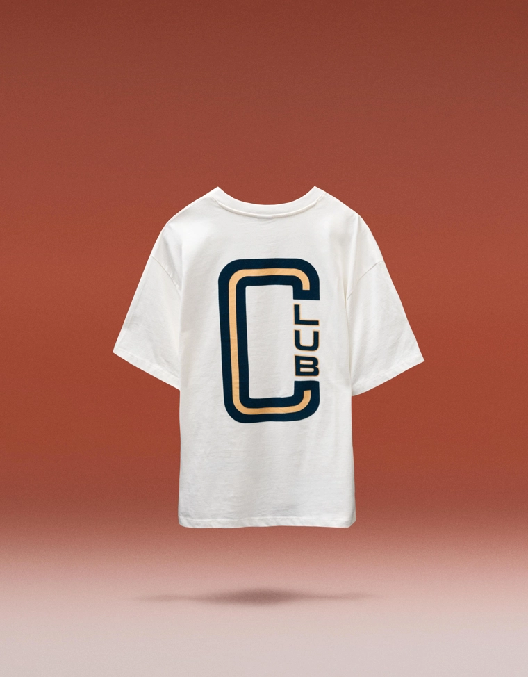 Футболка с коротким рукавом и принтом