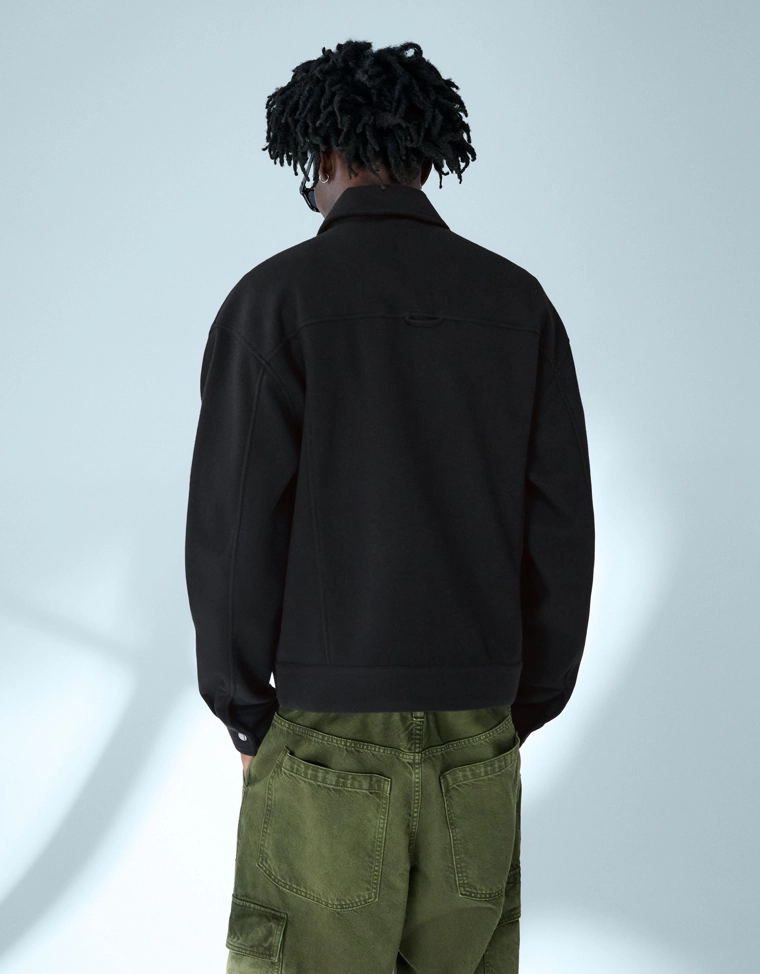 Фланелевая куртка-рубашка свободного кроя на молнии