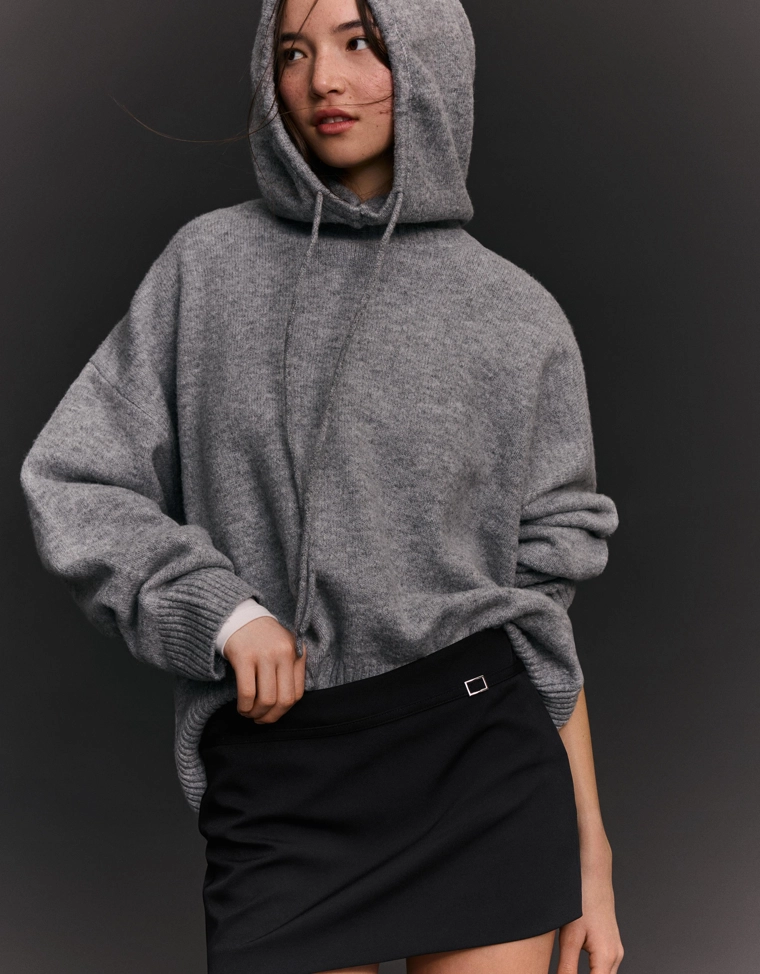 Юбка-шорты мини с пряжкой