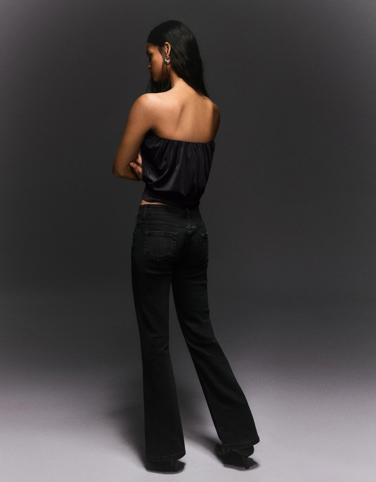 Топ бандо с рукавами-фонариками