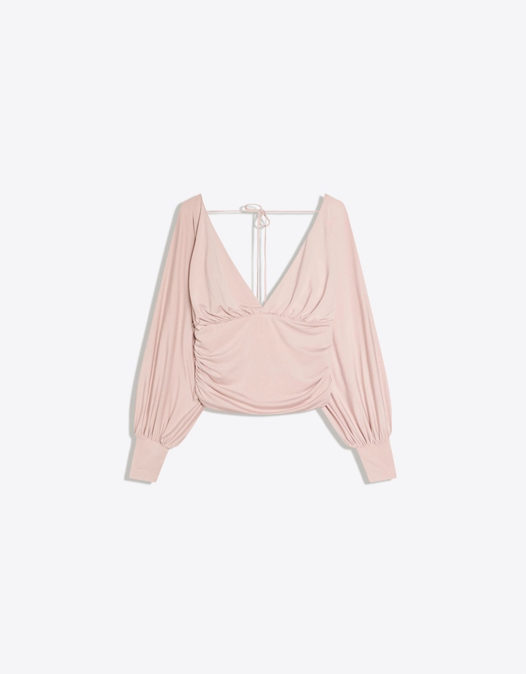 Топ с длинными рукавами и сборками