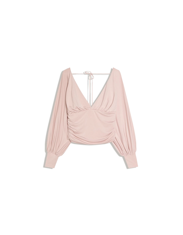 Топ с длинными рукавами и сборками