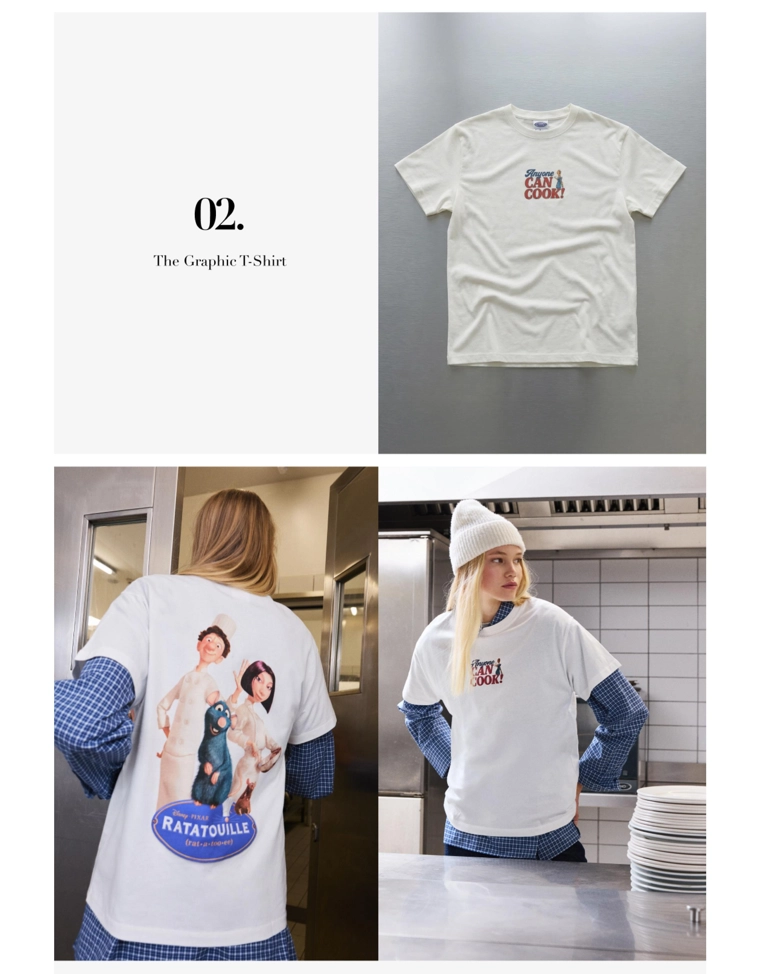 Футболка с короткими рукавами и принтом «Рататуй»