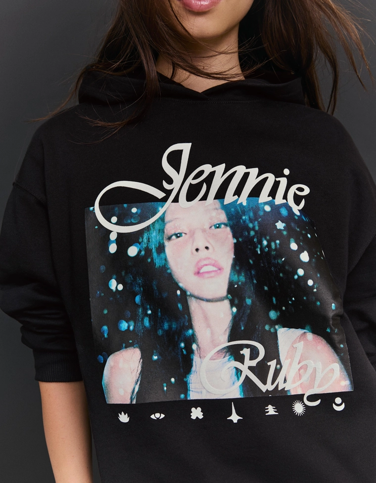 Худи Jennie Ruby с капюшоном и принтом