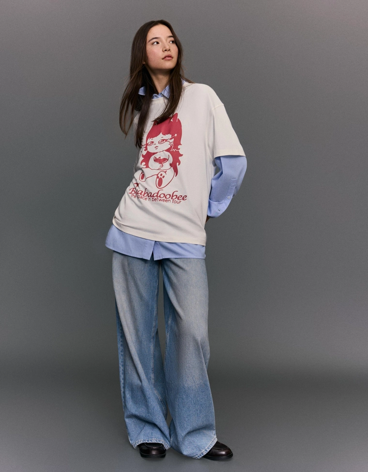 Футболка с короткими рукавами и принтом Beabadoobee