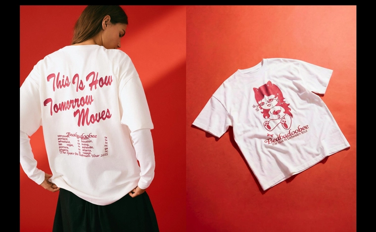 Футболка с короткими рукавами и принтом Beabadoobee