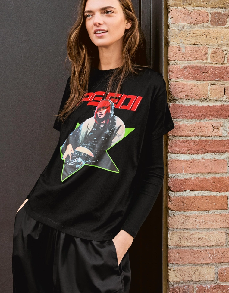 Футболка Lisa Speedi с короткими рукавами и принтом