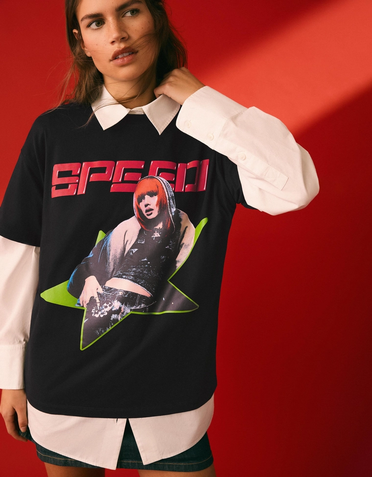 Футболка Lisa Speedi с короткими рукавами и принтом