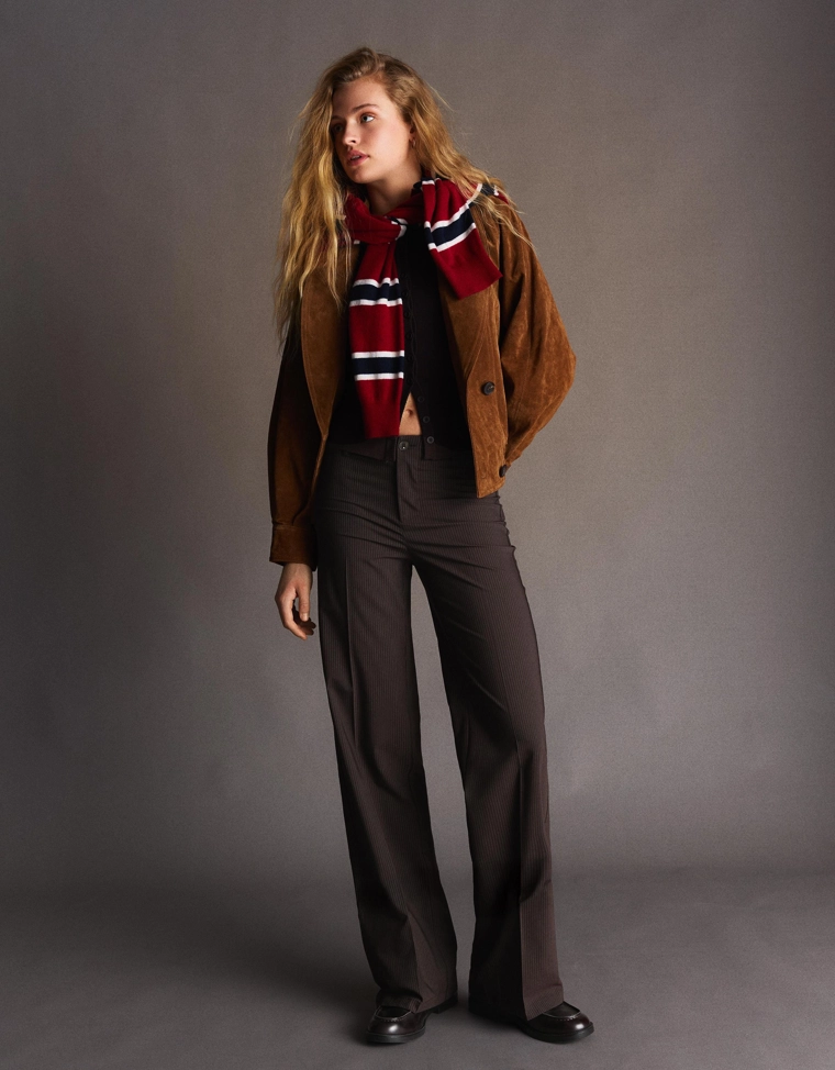 Брюки с широкими штанинами