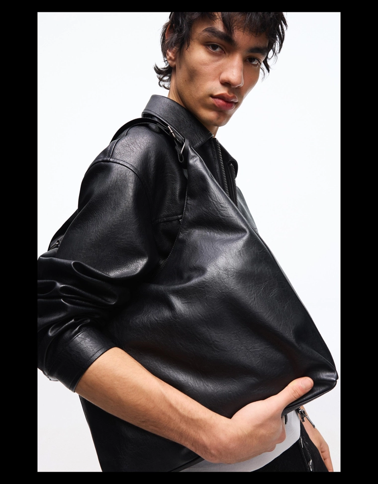 Сумка-мешок из искусственной кожи