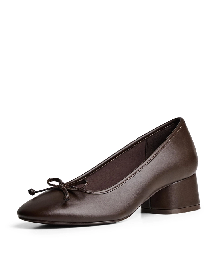 Балетки на каблуке