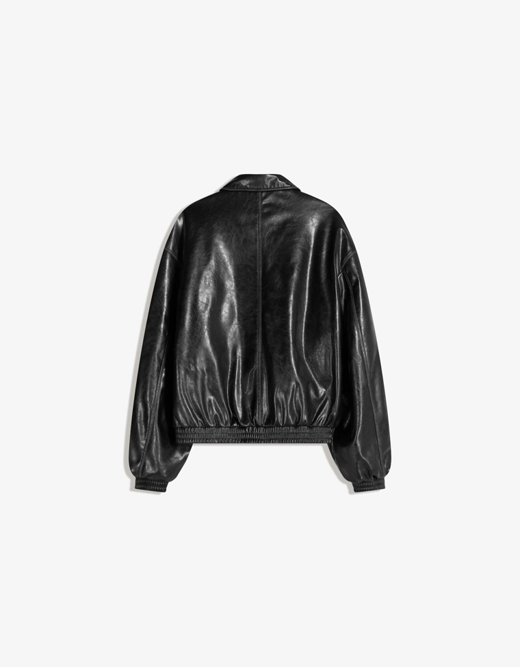 Куртка из искусственной кожи