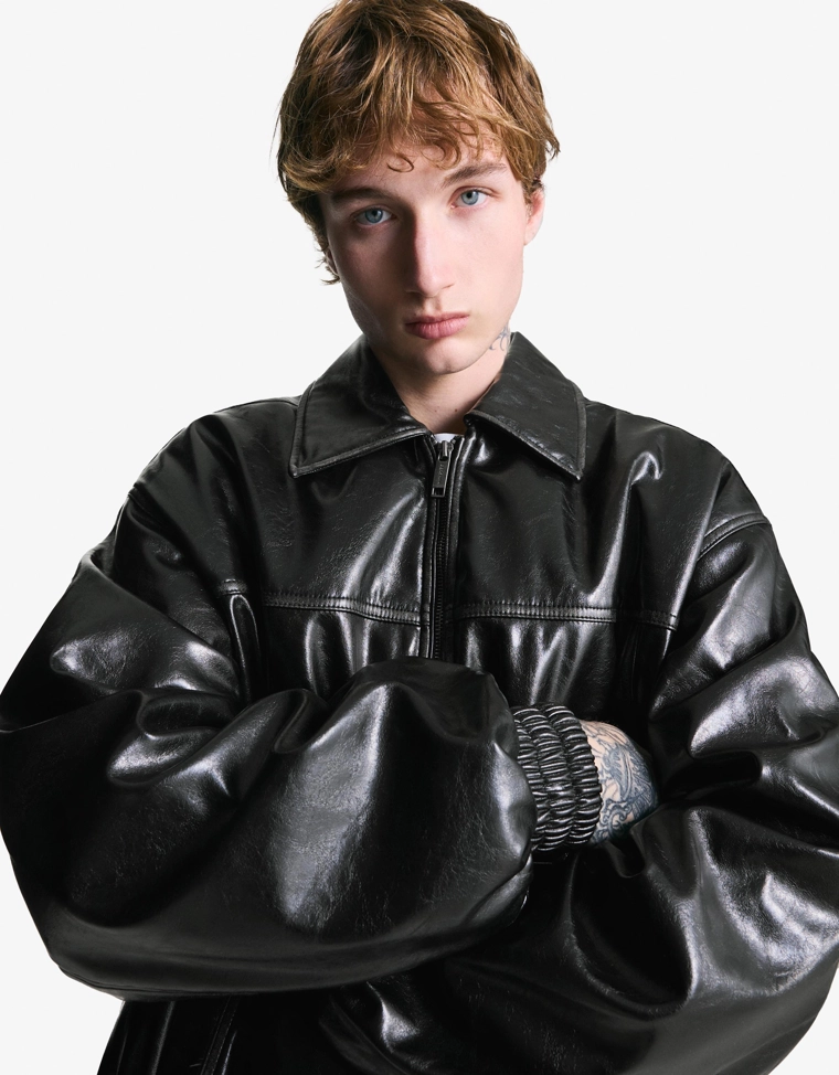 Куртка из искусственной кожи