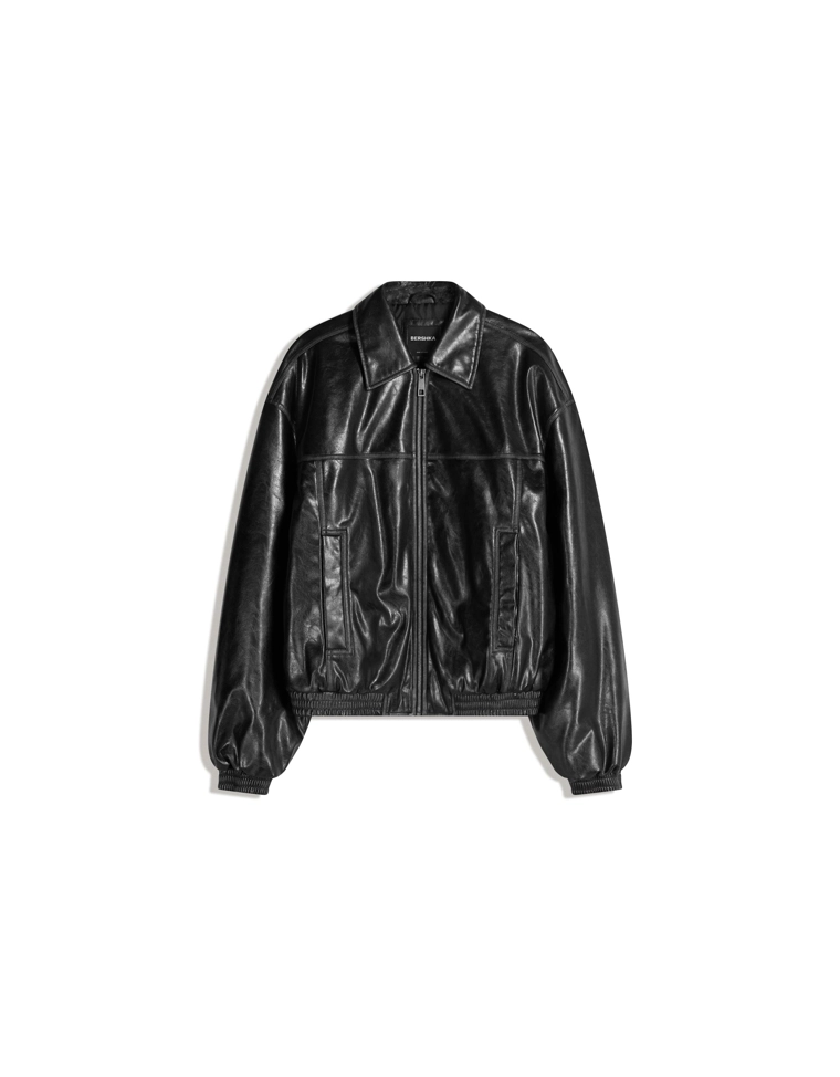 Куртка из искусственной кожи