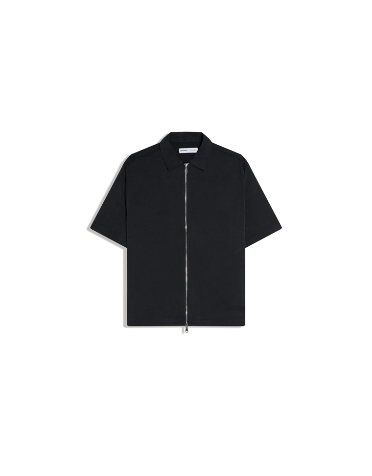 Рубашка с короткими рукавами свободного кроя bershka