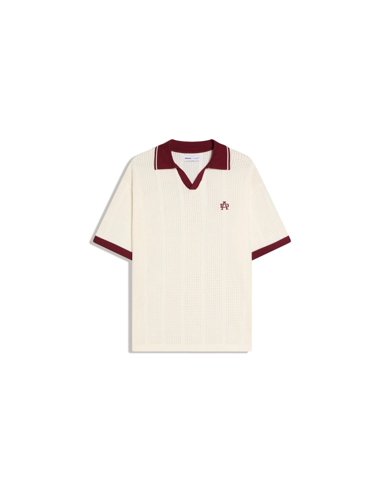 Поло с короткими рукавами и принтом