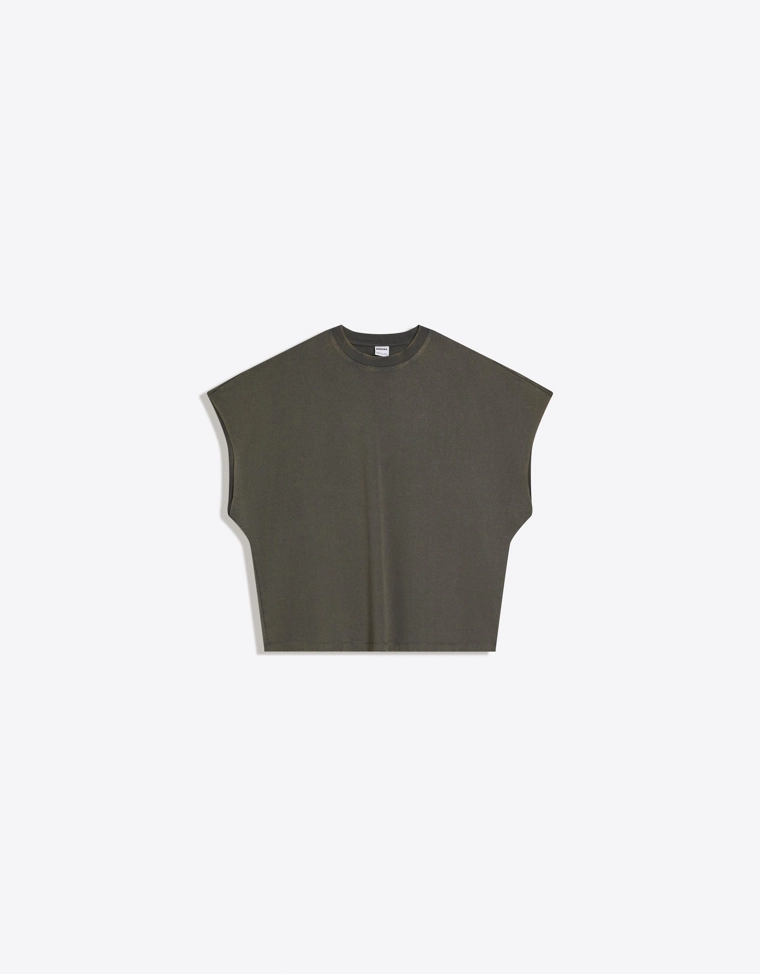 Майка оверсайз с принтом