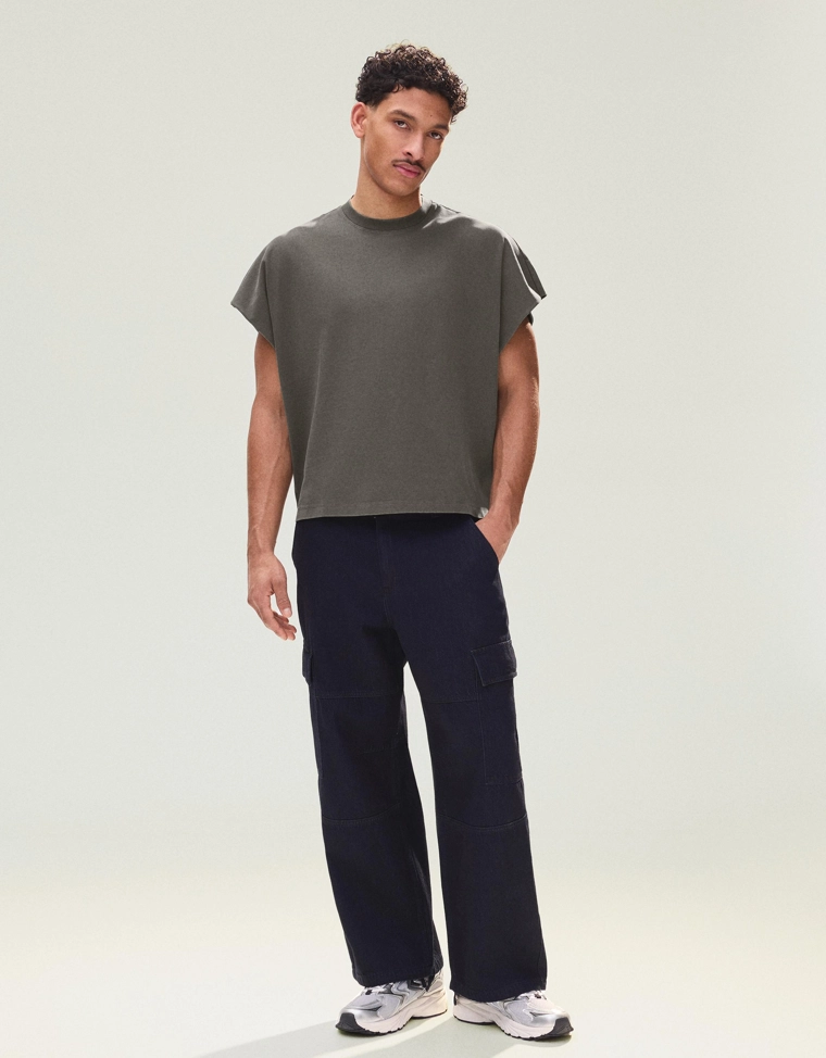 Майка оверсайз с принтом