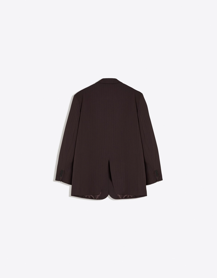 Двубортный блейзер в полоску