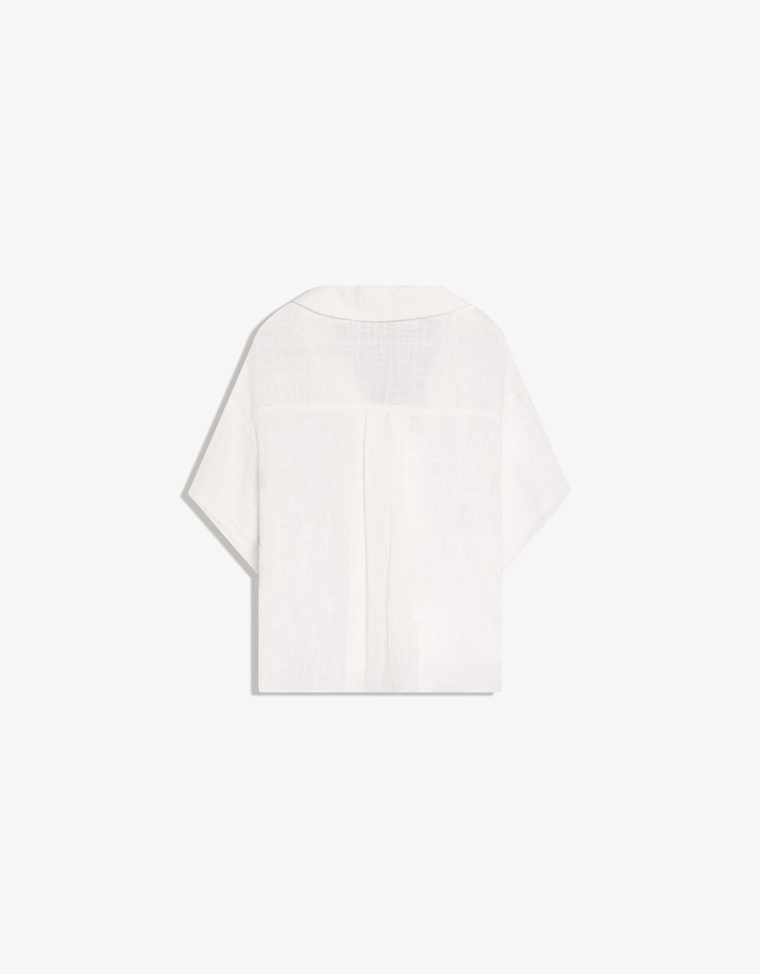 Рубашка с короткими рукавами в стиле рустик