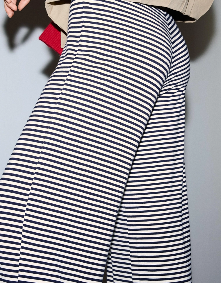 Брюки прямого кроя с принтом