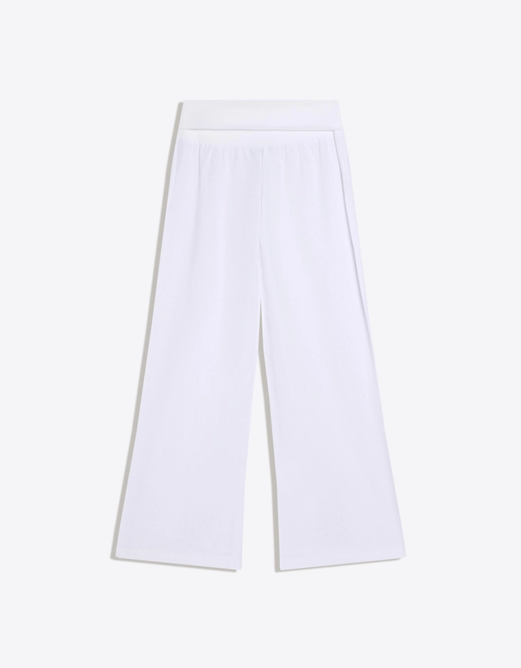 Брюки из смесового льна