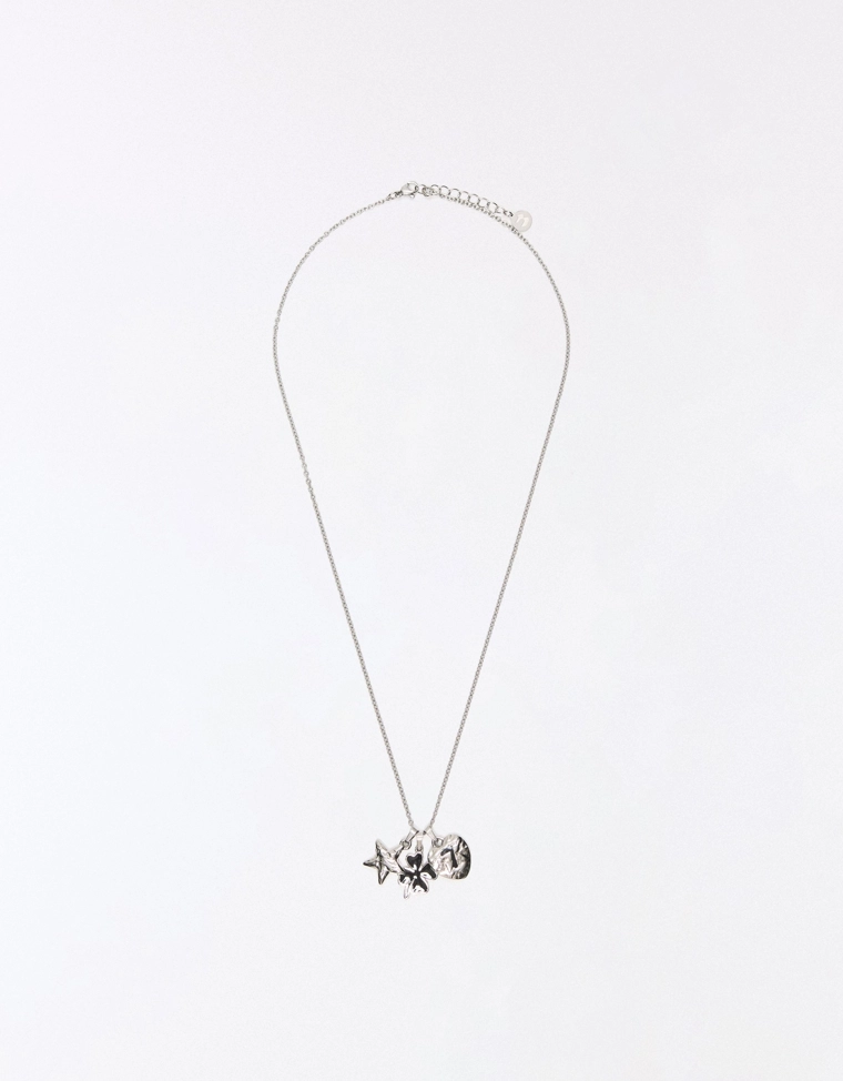 Стальное ожерелье с подвесками