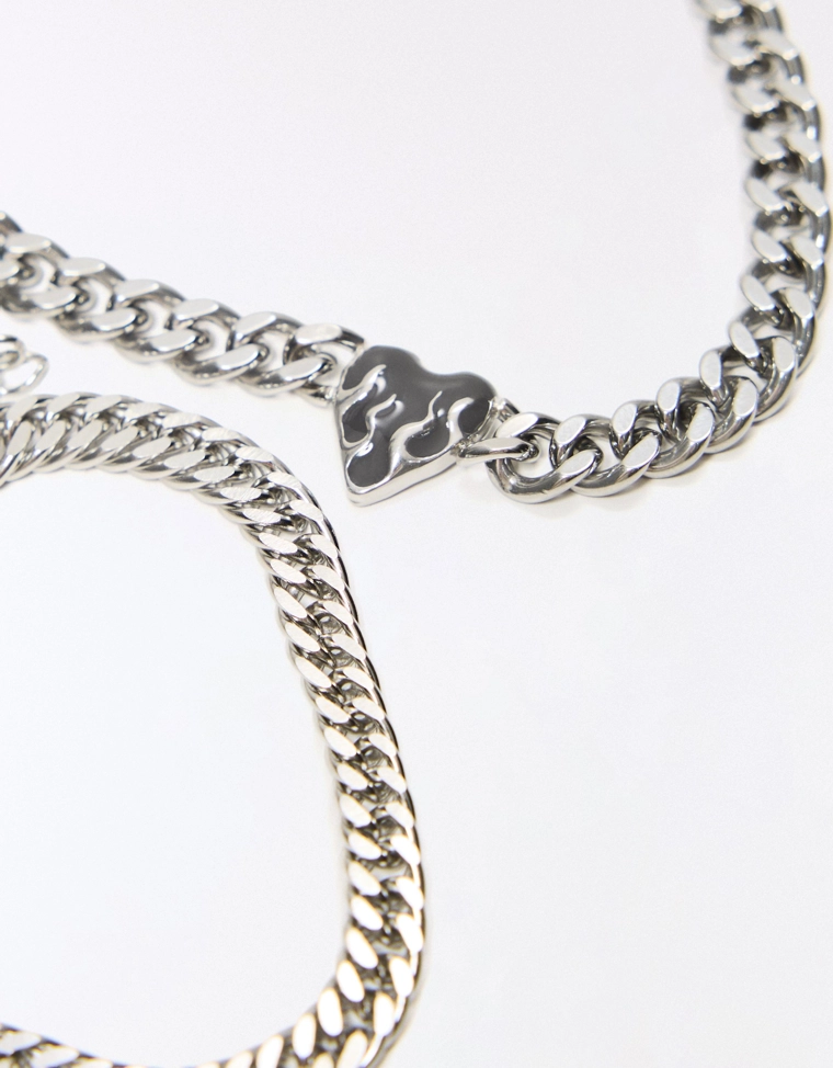 Набор из 2 стальных браслетов