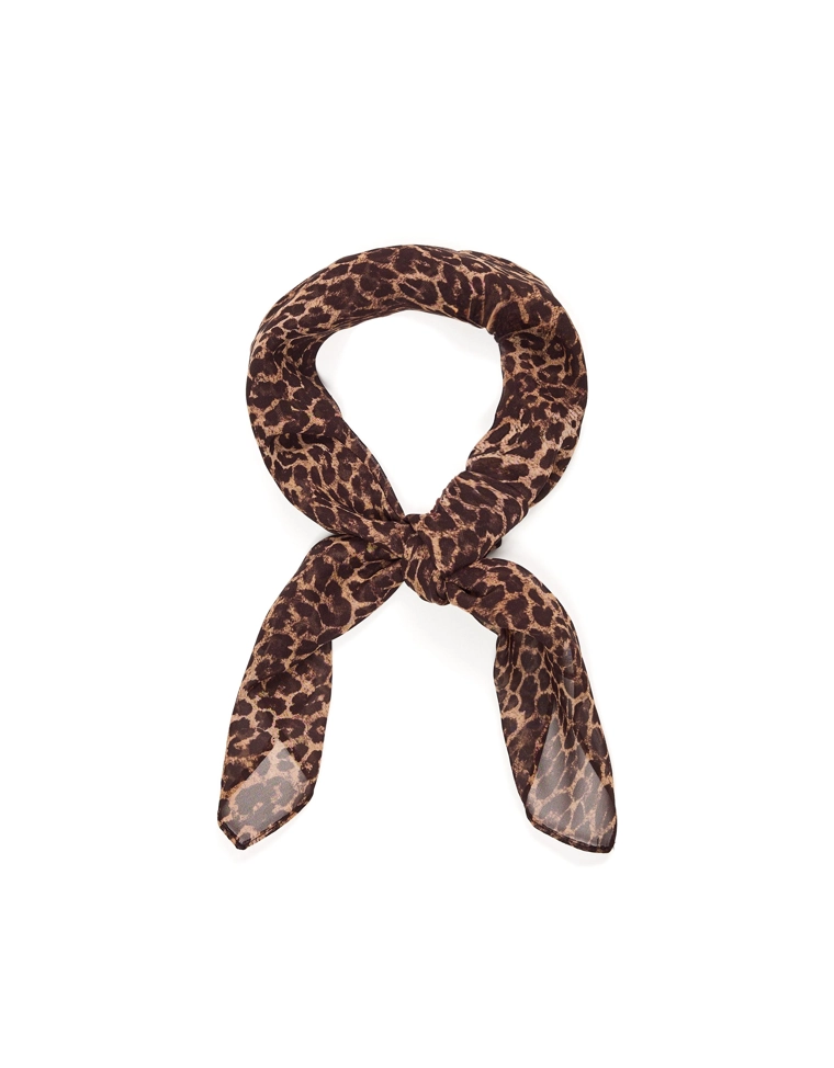 Платок с анималистичным принтом