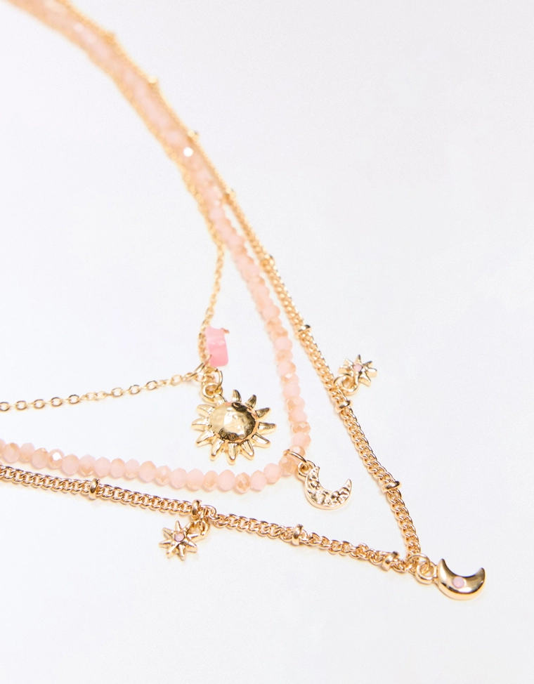 Набор из 3 цепочек с бусинами