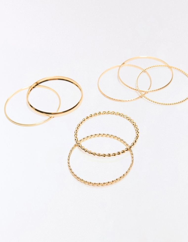 Набор из 7 тонких браслетов