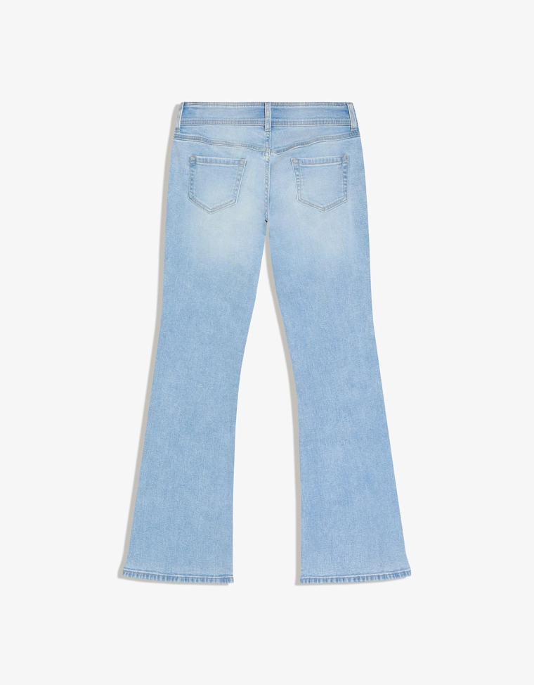 Расклешенные джинсы с низкой посадкой