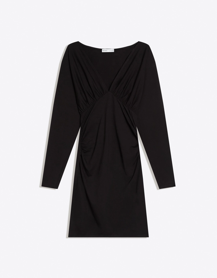 Мини-платье с подхватами