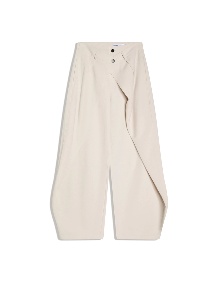 Брюки barrel со складками