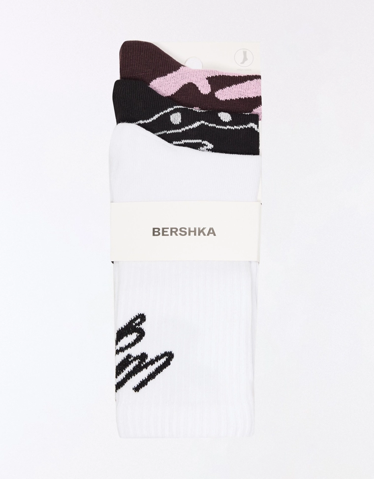 Набор из 3 пар носков с принтом