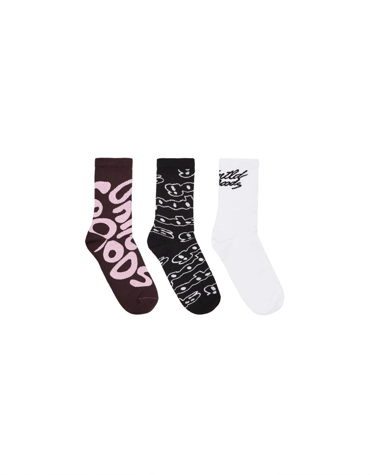 Набор из 3 пар носков с принтом