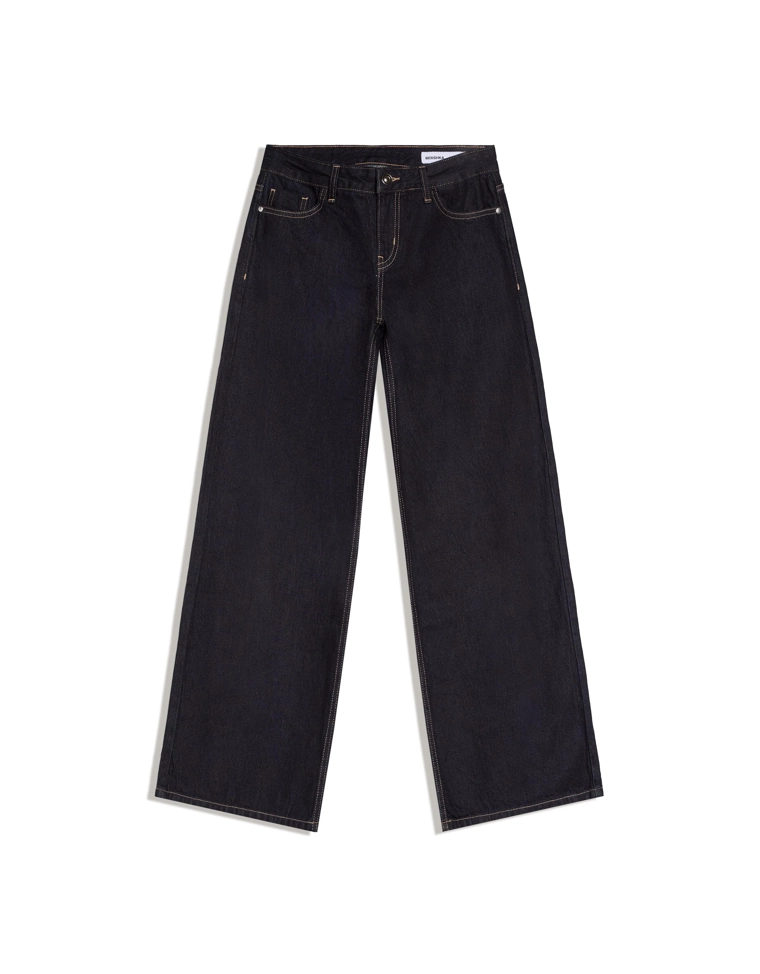 Джинсы свободного кроя с низкой посадкой