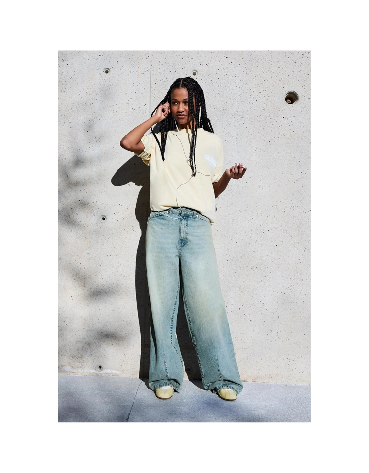 Джинсы супер свободного кроя с низкой посадкой