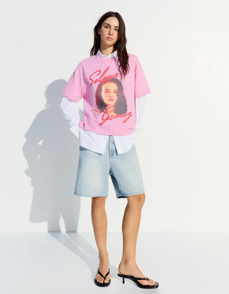 Футболка с принтом Selena Gomez