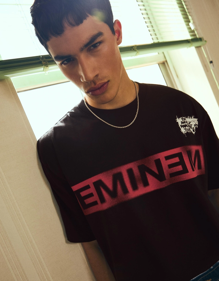 Футболка с короткими рукавами и принтом Eminem