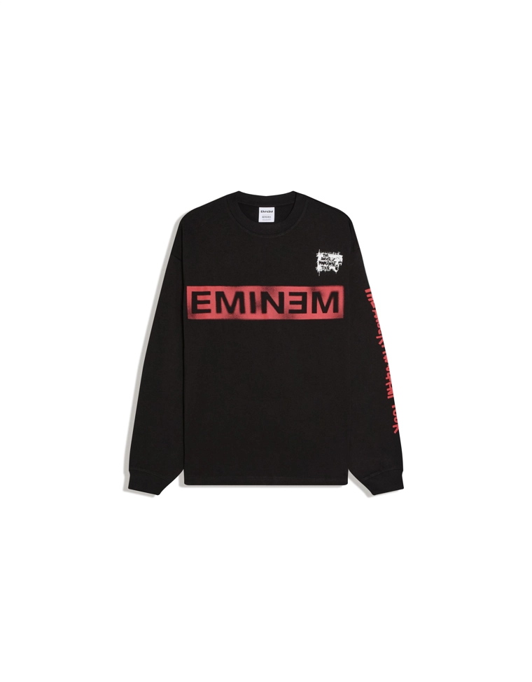 Футболка с длинными рукавами и принтом Eminem