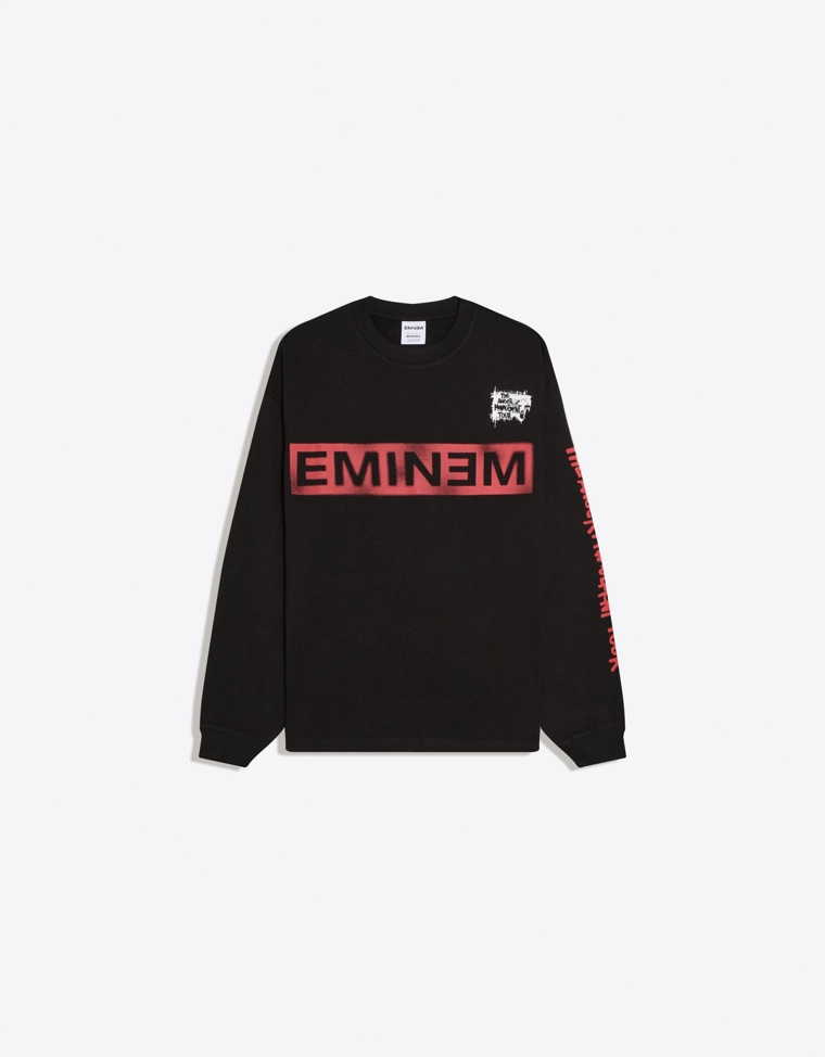 Футболка с длинными рукавами и принтом Eminem
