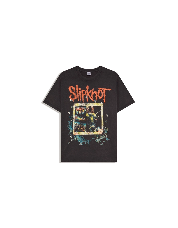 Футболка классического кроя с короткими рукавами и принтом Slipknot