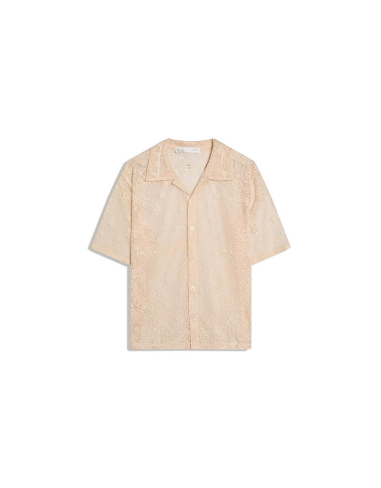 Кружевная рубашка с короткими рукавами ARIES X BERSHKA