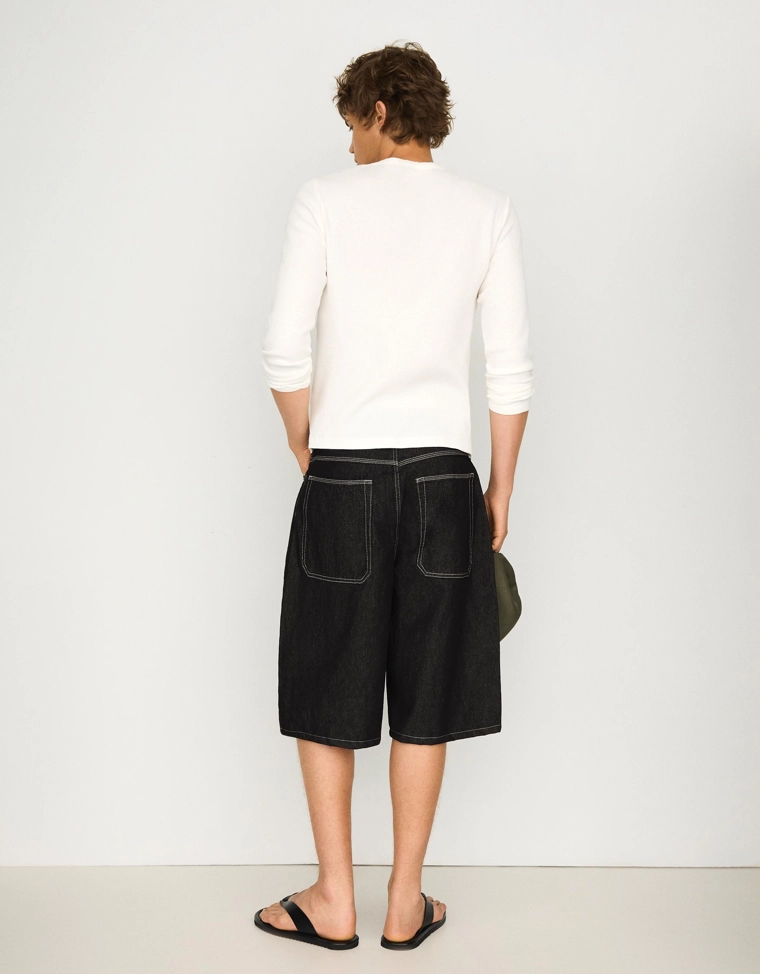 Джинсовые шорты-баллоны